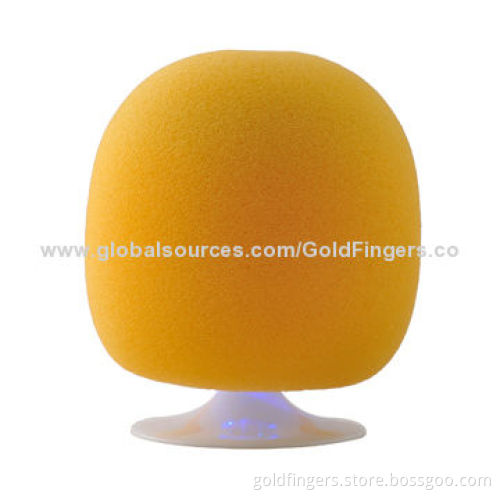 Bluetooth Speaker with Sponge Cover, Handsfree, 3W x 1 Output, Bluetooth 3.0 + EDRNew